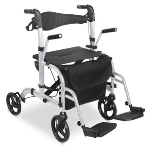 MobilityPlus+ Hybrid Duo 2-in-1 Rollator and Transit Wheelchair