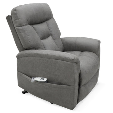 Corinthia Riser Recliner with Heat and Massage - Dark Grey Tech Fabric