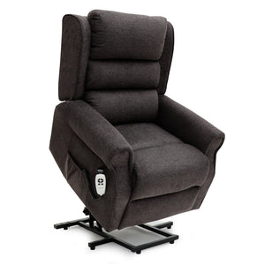 Dorchester Dual Motor Riser Recliner - Espresso Chenille Fabric