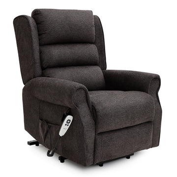 Dorchester Dual Motor Riser Recliner - Espresso Chenille Fabric