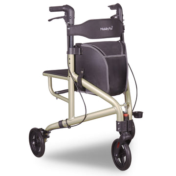 MobilityPlus+ Velo-3 Ultra-Light Tri-Walker with Seat