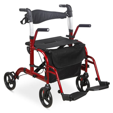 MobilityPlus+ Hybrid Duo 2-in-1 Rollator and Transit Wheelchair