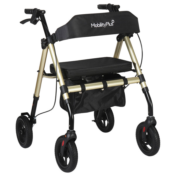 UNIPRODO ROLLATOR WALKER Pieghevole Con Ruote Sedile Mobilità Bianco E - Foto 9