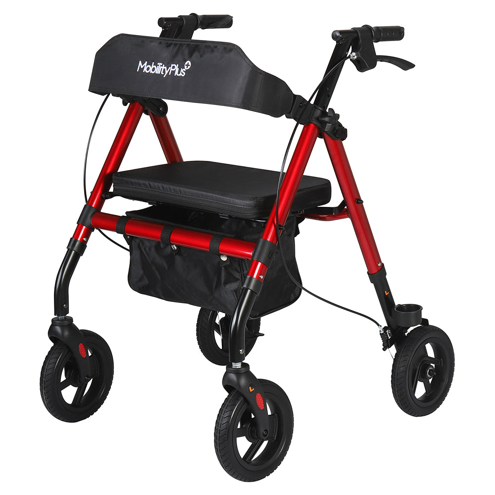 Mobilityplus+ Aluminium Strider Rollator With Seat – Mobilityplus 