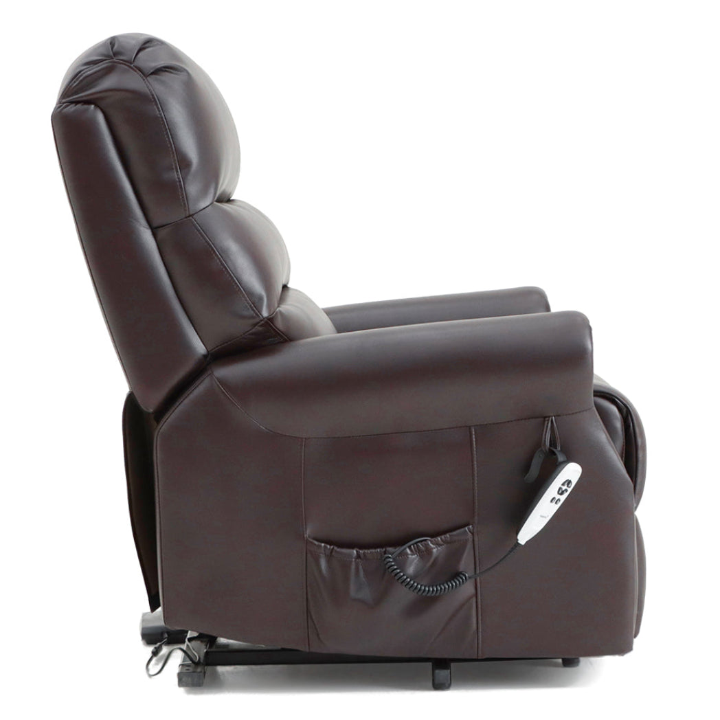 Savoy Dual Motor Riser Recliner - Brown – MobilityPlus Wheelchairs