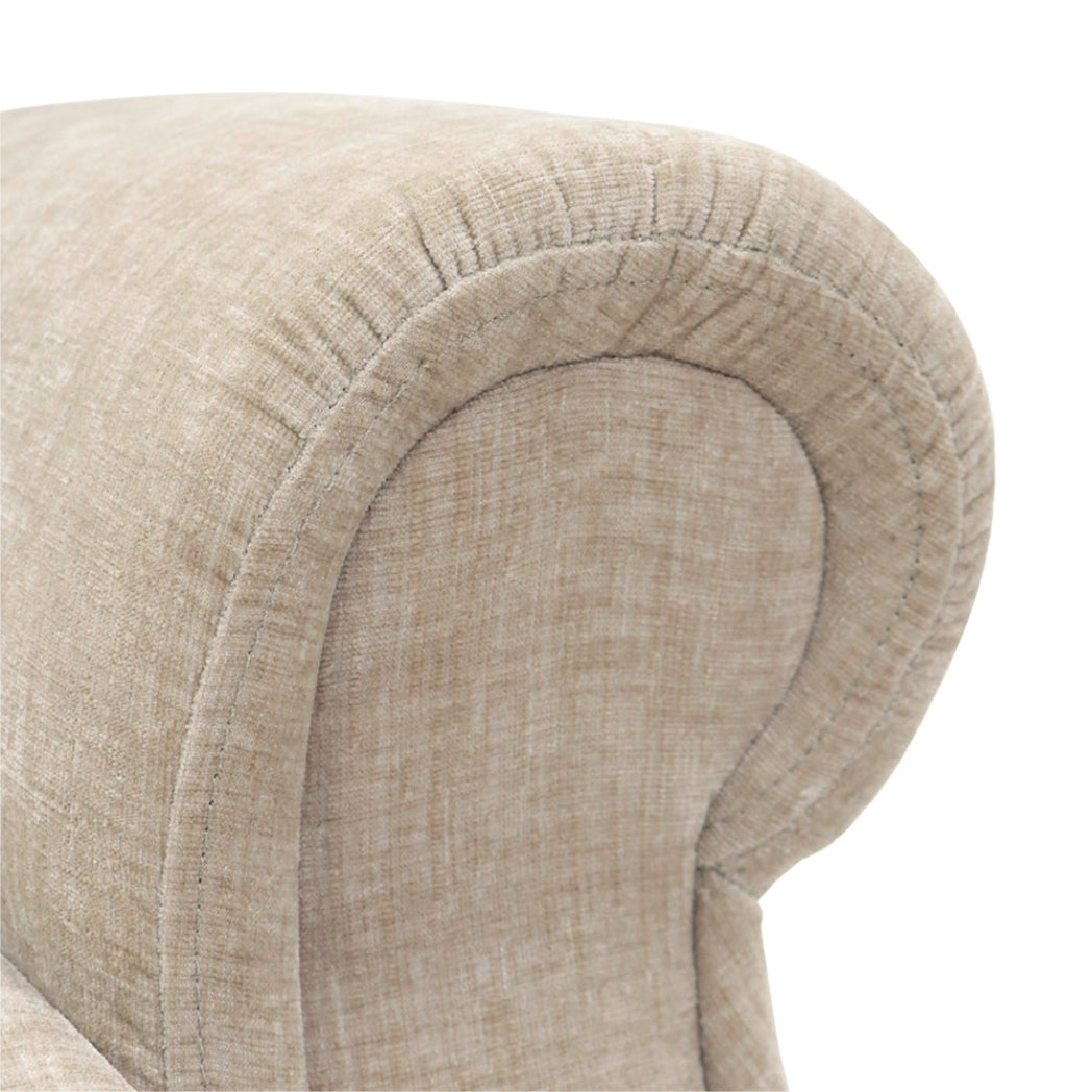 Langham Riser Recliner with Heat and Massage - Oatmeal Chenille Fabric ...