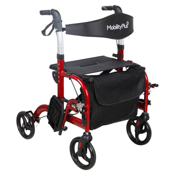 MobilityPlus Hybrid Duo 2 in 1 Rollator and Transit Wheelchair
