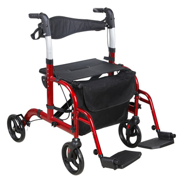 MobilityPlus+ Hybrid Duo 2-in-1 Rollator and Transit Wheelchair