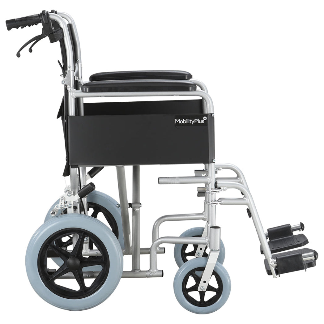 Drive edical TR37E-SV Lightweight Folding Transport Wheelchair with Drive edical TR37E-SV Lightweight Folding Transport Wheelchair with