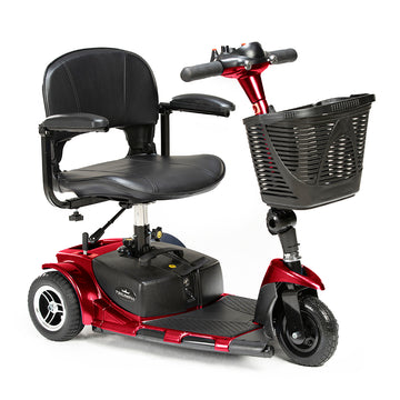 MobilityPlus+ Triumph 3-Wheel Mobility Scooter in Red